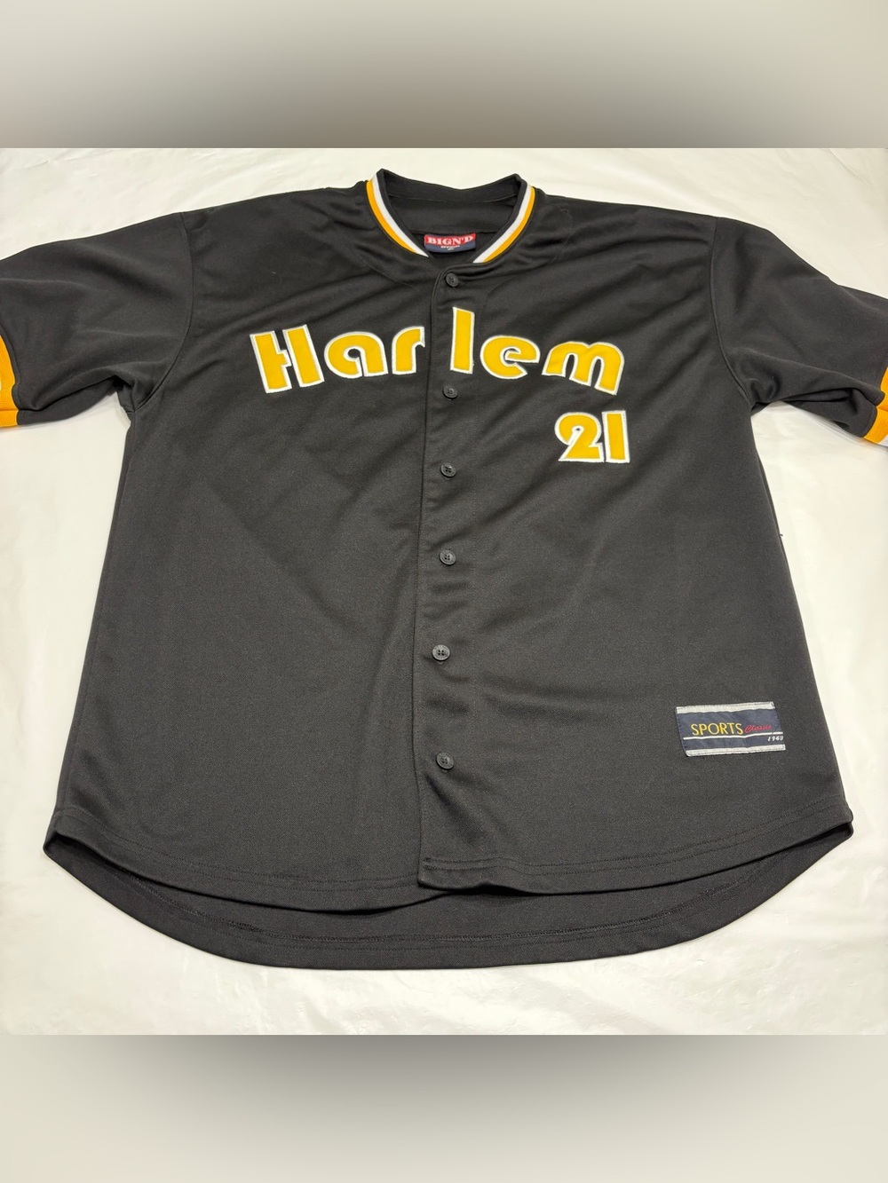 BIGN’D Sports Classic Harlem #21 Black Jersey Men’s XL